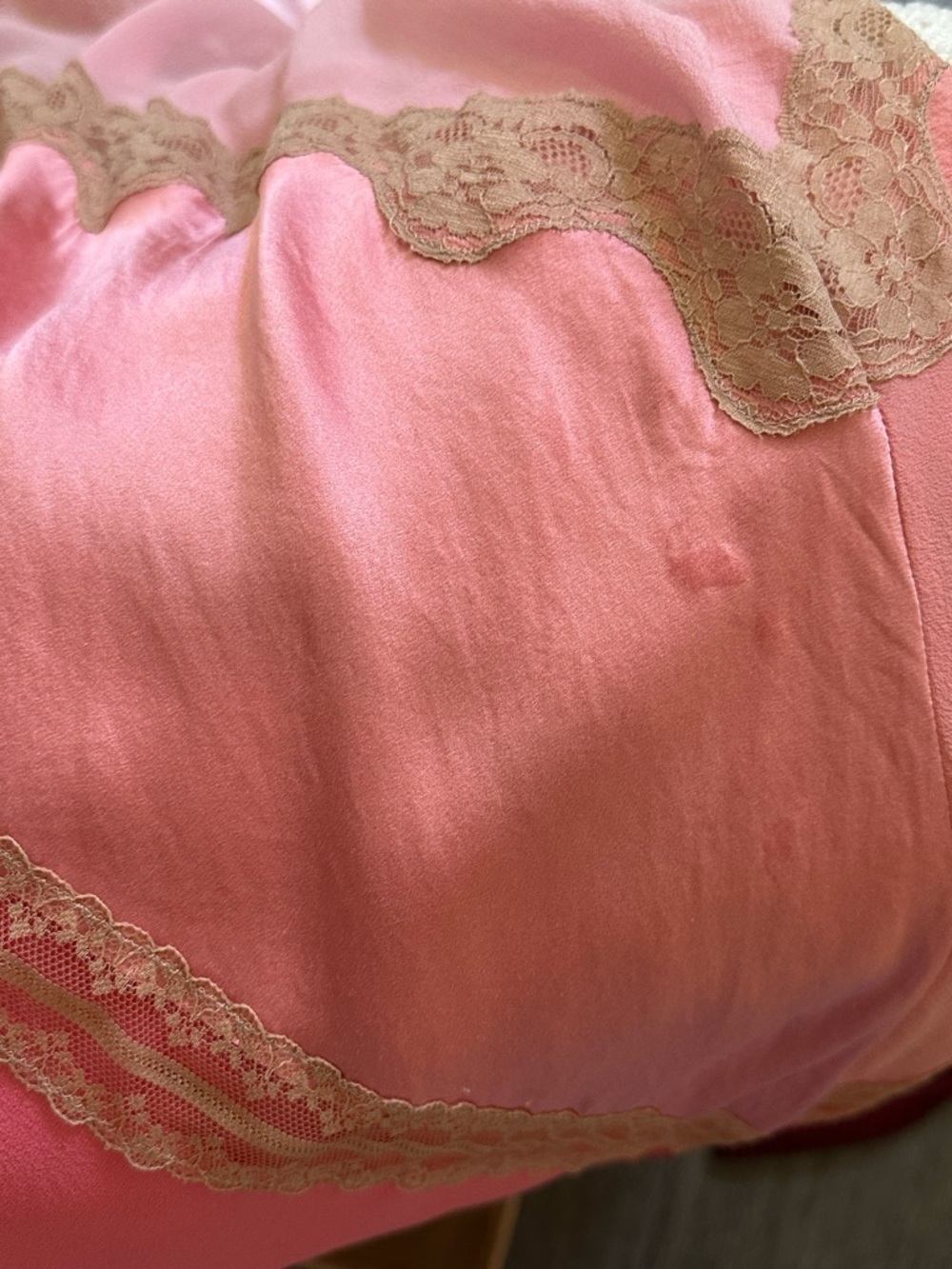 Vintage Victoria's Secret Pink Ombre Asymmetrical Slip Dress - Picture 7 of 7